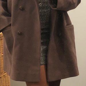 Brown vintage peacoat